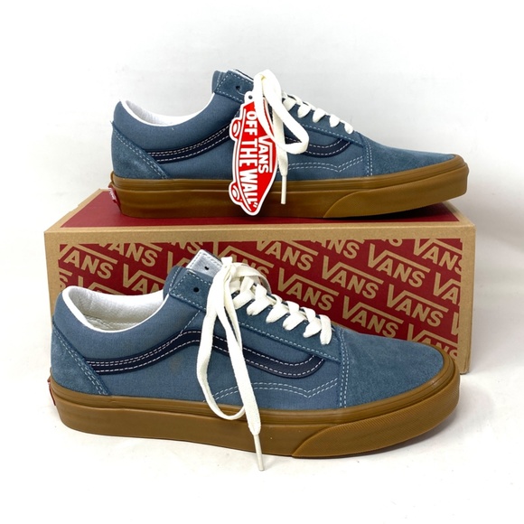 VANS Old Skool Vintage Gum Casual Shoes For Women Canvas Suede Blue VN0A5KRSRV2 - Picture 9 of 11